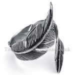 Titanium Feather Ring