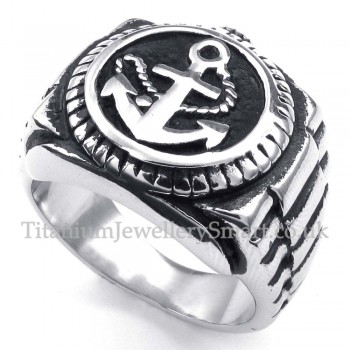 Titanium Anchors Watch Ring