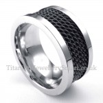 Black Wire Titanium Ring