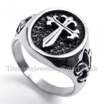 Titanium Cross Ring