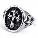 Titanium Cross Ring