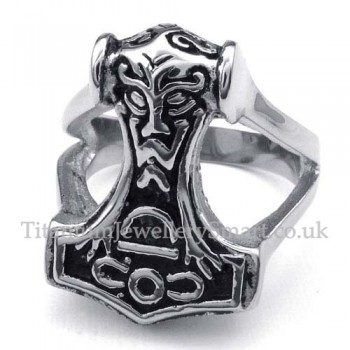 Titanium Thor's Hammer Ring