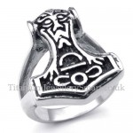 Titanium Thor's Hammer Ring