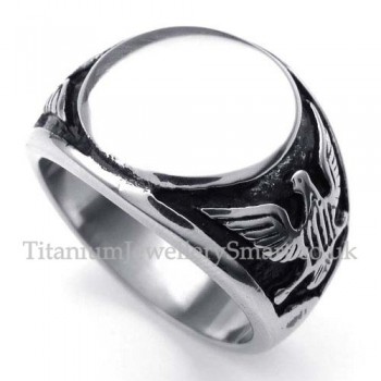 Mens Titanium Smooth Finger Ring