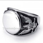 Mens Titanium Smooth Finger Ring