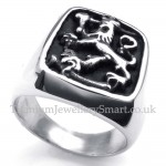 Titanium Lion Ring