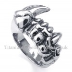 Titanium Monster Teeth Ring