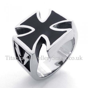 Fashion Cross Titanium Ring