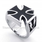 Fashion Cross Titanium Ring