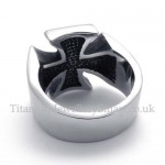 Fashion Cross Titanium Ring