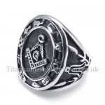 Mens Titanium Masonic Ring