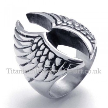 Titanium Feather Ring