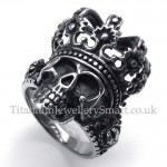 Titanium Imperial Crown Skull Ring