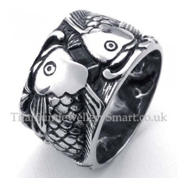 Titanium Fish Ring