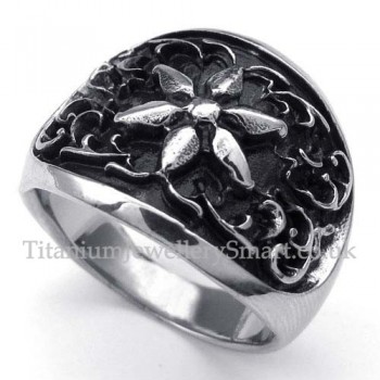 Titanium Flower Ring