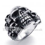 Mens Titanium Skull Ring