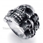 Mens Titanium Skull Ring