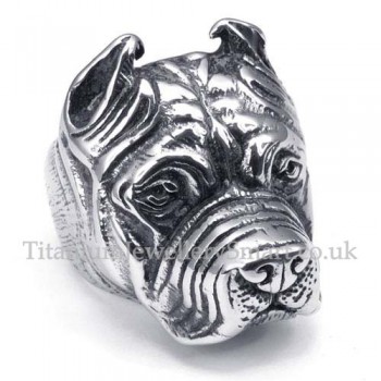 Titanium Shar Pei Ring