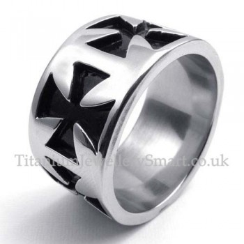 Titanium Cross Ring