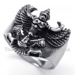 Titanium Angel Wings Ring