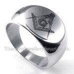 Titanium Masonic Ring