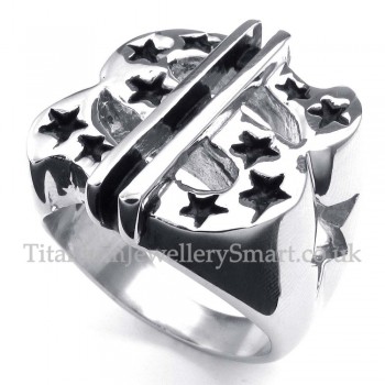 Titanium Dollar Sign Ring