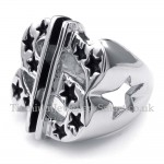 Titanium Dollar Sign Ring