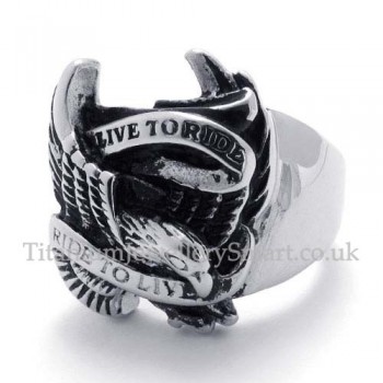 Eagle Titanium Ring for Men