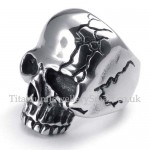 Mens Titanium Skull Ring