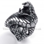 Titanium King Cobra Ring