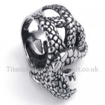 Titanium King Cobra Ring