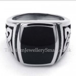 Mens Black Titanium Ring