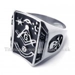 Titanium Masonic Ring for Men