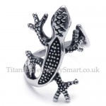 Titanium Gecko Ring