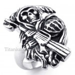 Titanium Skull Ring