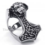 Titanium Lion Masonic Ring