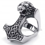 Titanium Lion Masonic Ring