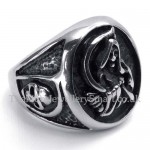 Titanium Skull Wizard Ring