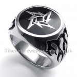 Titanium Laser Pattern Ring