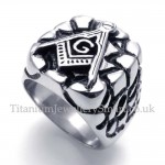 Titanium Masonic Ring for Men