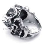 Black Zircon Titanium Ring