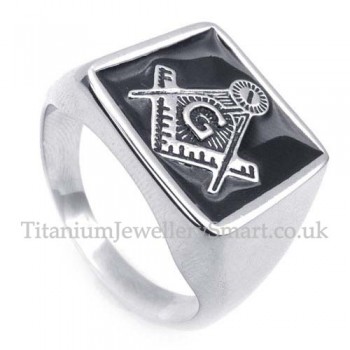 Titanium Masonic Ring