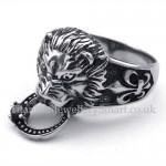 Titanium Tiger Head Ring