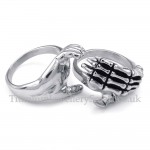 Titanium Hands Lovers Ring