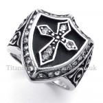 Titanium Cross Ring