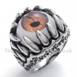 Titanium Brown Eyes Ring