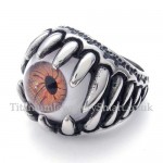 Titanium Brown Eyes Ring