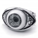 Titanium Black Eyes Ring