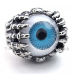 Titanium Blue Eye Ring