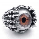 Titanium Brown Eye Ring